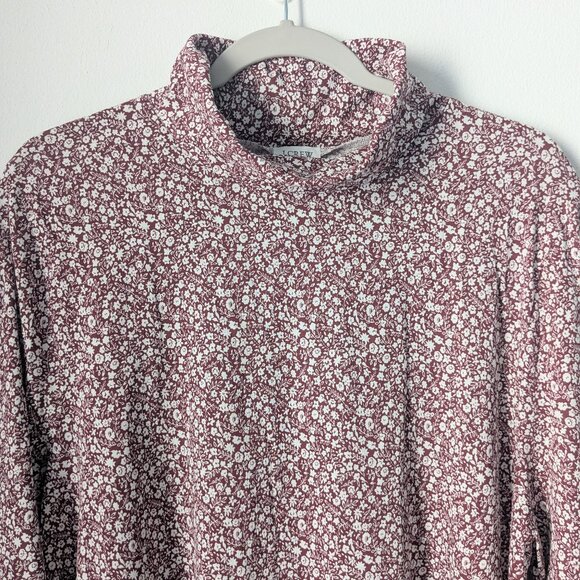 NWT J. Crew Tissue Turtleneck in Floral Print - Picture 3 of 6